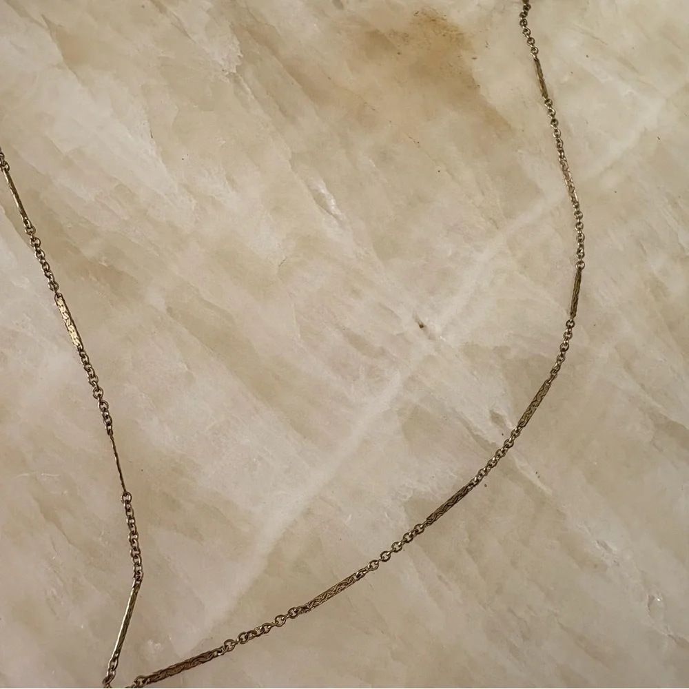 Vintage 70s multicolor eclectic necklace gold chain boho millefiori - Picture 3 of 4